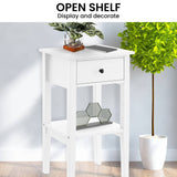 Darrahopens Furniture > Bedroom Sarantino Rue Bedside Table - White