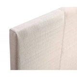 darrahopens Furniture > Bedroom Single Linen Fabric Bed Frame Beige