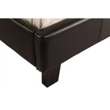 darrahopens Furniture > Bedroom Single PU Leather Bed Frame Black