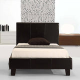 darrahopens Furniture > Bedroom Single PU Leather Bed Frame Black