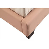 darrahopens Furniture > Bedroom Single PU Leather Bed Frame Pink