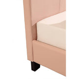 darrahopens Furniture > Bedroom Single PU Leather Bed Frame Pink