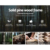 darrahopens Furniture > Bedroom Single Size Wooden Bed Frame - White