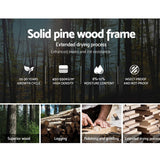 darrahopens Furniture > Bedroom Single Size Wooden Bed Frame - White