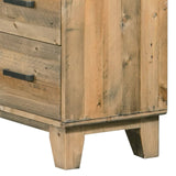 Darrahopens Furniture > Bedroom Tallboy with 4 Storage Drawers in Wooden Light Brown Colour