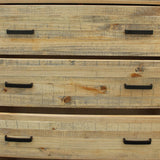 Darrahopens Furniture > Bedroom Tallboy with 4 Storage Drawers in Wooden Light Brown Colour