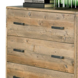 Darrahopens Furniture > Bedroom Tallboy with 4 Storage Drawers in Wooden Light Brown Colour