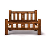 Darrahopens Furniture > Bedroom Umber Bed Frame King Size Mattress Base Solid Pine Timber Wood - Dark Brown