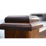 Darrahopens Furniture > Bedroom Umber Bed Frame Queen Size Mattress Base Solid Pine Timber Wood - Dark Brown