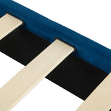 Darrahopens Furniture > Bedroom Velvet Blue Bed Frame – Queen