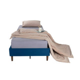 Darrahopens Furniture > Bedroom Velvet Blue Bed Frame – Queen