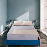 Darrahopens Furniture > Bedroom Velvet Blue Bed Frame – Queen