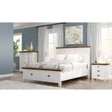 Darrahopens Furniture > Bedroom Virginia Bedside Tallboy 3pc Bedroom Set Drawers Nightstand Storage Cabinet -WHT