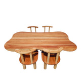 Darrahopens Furniture Child hardwood cloud table with 4 chairs