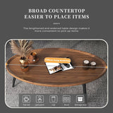 Darrahopens Furniture Coffee Table Living Room Accent Oval Table Contemporary Style Leisure Tea Table