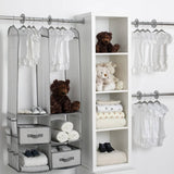 Darrahopens Furniture Delta Children 24 Piece Nursery Storage Set - Cool Grey Cool Grey