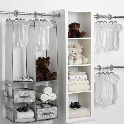 Darrahopens Furniture Delta Children 24 Piece Nursery Storage Set - Cool Grey Cool Grey