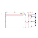 darrahopens Furniture > Dining 2x Coffee Dining Table Legs Steel Industrial Vintage Bench Metal Box Shape 400MM