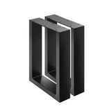 darrahopens Furniture > Dining 2x Coffee Dining Table Legs Steel Industrial Vintage Bench Metal Box Shape 400MM