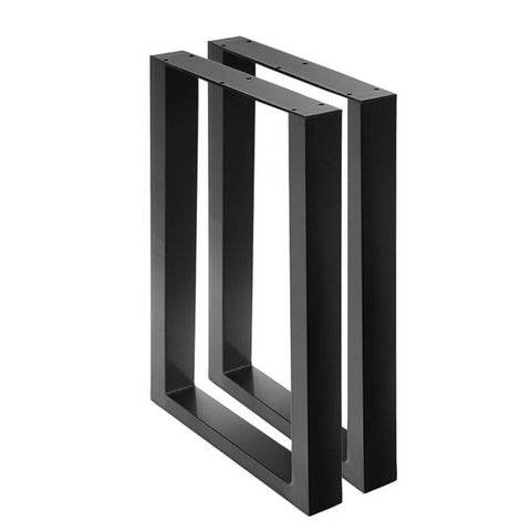 darrahopens Furniture > Dining 2x Coffee Dining Table Legs Steel Industrial Vintage Bench Metal Box Shape 710MM