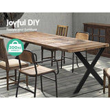 darrahopens Furniture > Dining 2x Metal Legs Coffee Dining Table Steel Industrial Vintage Bench X Shape 710MM