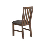 darrahopens Furniture > Dining 2x Wooden Frame Leatherette in Solid Wood Acacia & Veneer Dining Chairs in Chocolate Colour