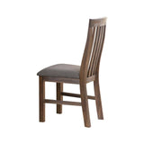 darrahopens Furniture > Dining 2x Wooden Frame Leatherette in Solid Wood Acacia & Veneer Dining Chairs in Chocolate Colour
