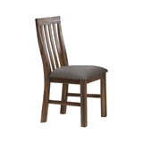 darrahopens Furniture > Dining 2x Wooden Frame Leatherette in Solid Wood Acacia & Veneer Dining Chairs in Chocolate Colour