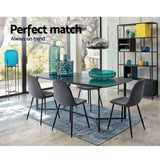 darrahopens Furniture > Dining 4 X Artiss Dining Chairs Dark Grey