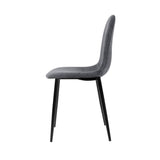 darrahopens Furniture > Dining 4 X Artiss Dining Chairs Dark Grey