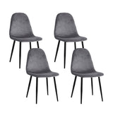 darrahopens Furniture > Dining 4 X Artiss Dining Chairs Dark Grey