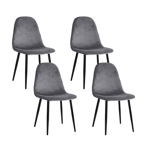 darrahopens Furniture > Dining 4 X Artiss Dining Chairs Dark Grey