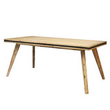 darrahopens Furniture > Dining 7 Pieces Dining Suite 180cm Medium Size Dining Table & 6X Chairs in Solid Acacia Wooden Frame in Silver Brush Colour