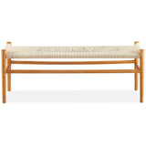Darrahopens Furniture > Dining Anemone  2p Wishbone 120cm Dining Bench Beech Timber Replica Hans Wenger Natural