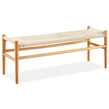 Darrahopens Furniture > Dining Anemone  Wishbone 120cm Dining Bench Beech Timber Replica Hans Wenger Natural