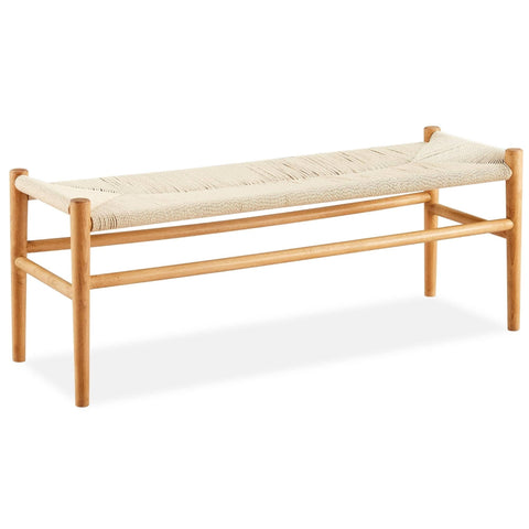 Darrahopens Furniture > Dining Anemone  Wishbone 120cm Dining Bench Beech Timber Replica Hans Wenger Natural
