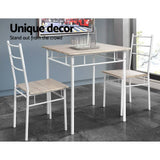 darrahopens Furniture > Dining Artiss 3 Piece Dining Set - Natural