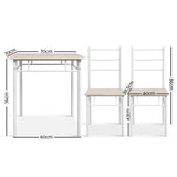 darrahopens Furniture > Dining Artiss 3 Piece Dining Set - Natural