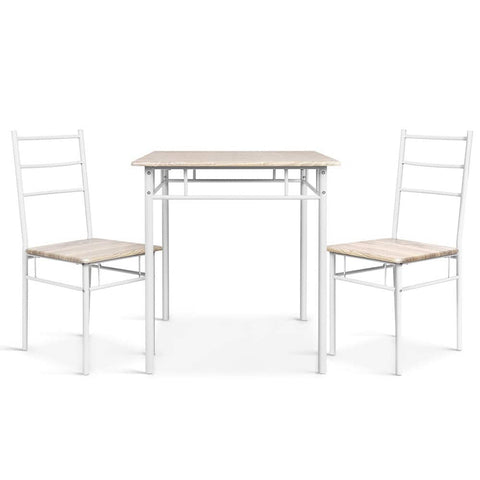 darrahopens Furniture > Dining Artiss 3 Piece Dining Set - Natural