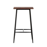 Darrahopens Furniture > Dining Artiss Bar Table Industrial Dining Desk High Wood Kitchen Shelf Wooden Cafe Pub