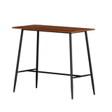 Darrahopens Furniture > Dining Artiss Bar Table Industrial Dining Desk High Wood Kitchen Shelf Wooden Cafe Pub