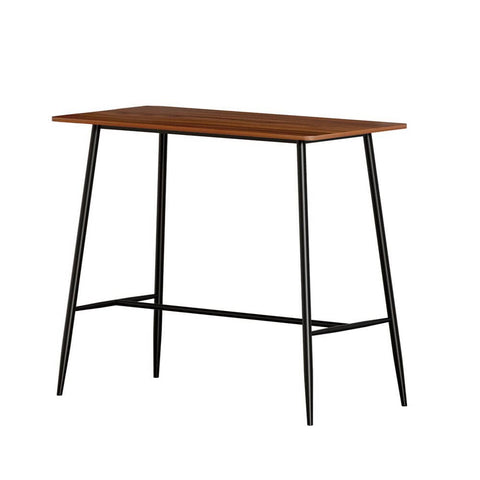 Darrahopens Furniture > Dining Artiss Bar Table Industrial Dining Desk High Wood Kitchen Shelf Wooden Cafe Pub