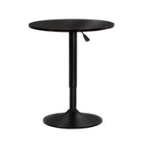 darrahopens Furniture > Dining Artiss Bar Table Kitchen Tables Swivel Round Metal Black