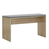 darrahopens Furniture > Dining Artiss Dining Bench NATU Upholstery Seat Stool Chair Cushion Kitchen Furniture Oak 90cm