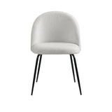 Darrahopens Furniture > Dining Artiss Dining Chairs Accent Chairs Armchair Kitchen Sherpa Boucle Chair White