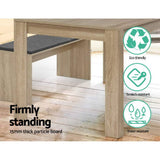 darrahopens Furniture > Dining Artiss Dining Table 4 Seater Wooden Kitchen Tables Oak 120cm Cafe Restaurant
