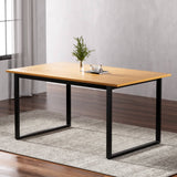 Darrahopens Furniture > Dining Artiss Dining Table 6 Seater Kitchen Cafe Rectangular Wooden Table 150CM