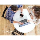 darrahopens Furniture > Dining Artiss Dining Table Round 4 Seater Replica Tables Cafe Timber White 90cm