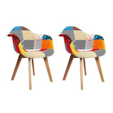 darrahopens Furniture > Dining Artiss Set of 2 Fabric Dining Chairs