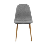 darrahopens Furniture > Dining Artiss Set of 4 Adamas Fabric Dining Chairs - Light Grey